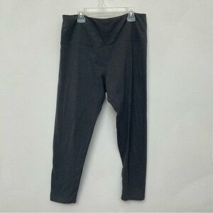 db Grey Thick Waistband Leggings Size 1X Style 7565-37 Athleisure Comfort